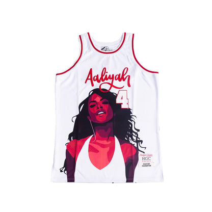 AALIYAH BASKETBALL JERSEY WHITE - Allstarelite.com