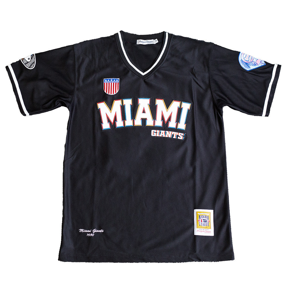 MIAMI GIANTS BASEBALL JERSEY (BLACK)