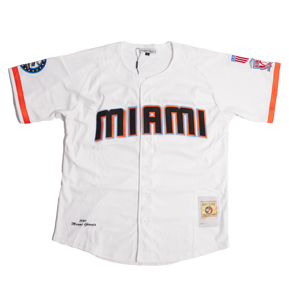 MIAMI WHITE NL BASEBALL JERSEY - Allstarelite.com