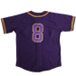 NIPSEY CRENSHAW PURPLE BASEBALL JERSEY - Allstarelite.com