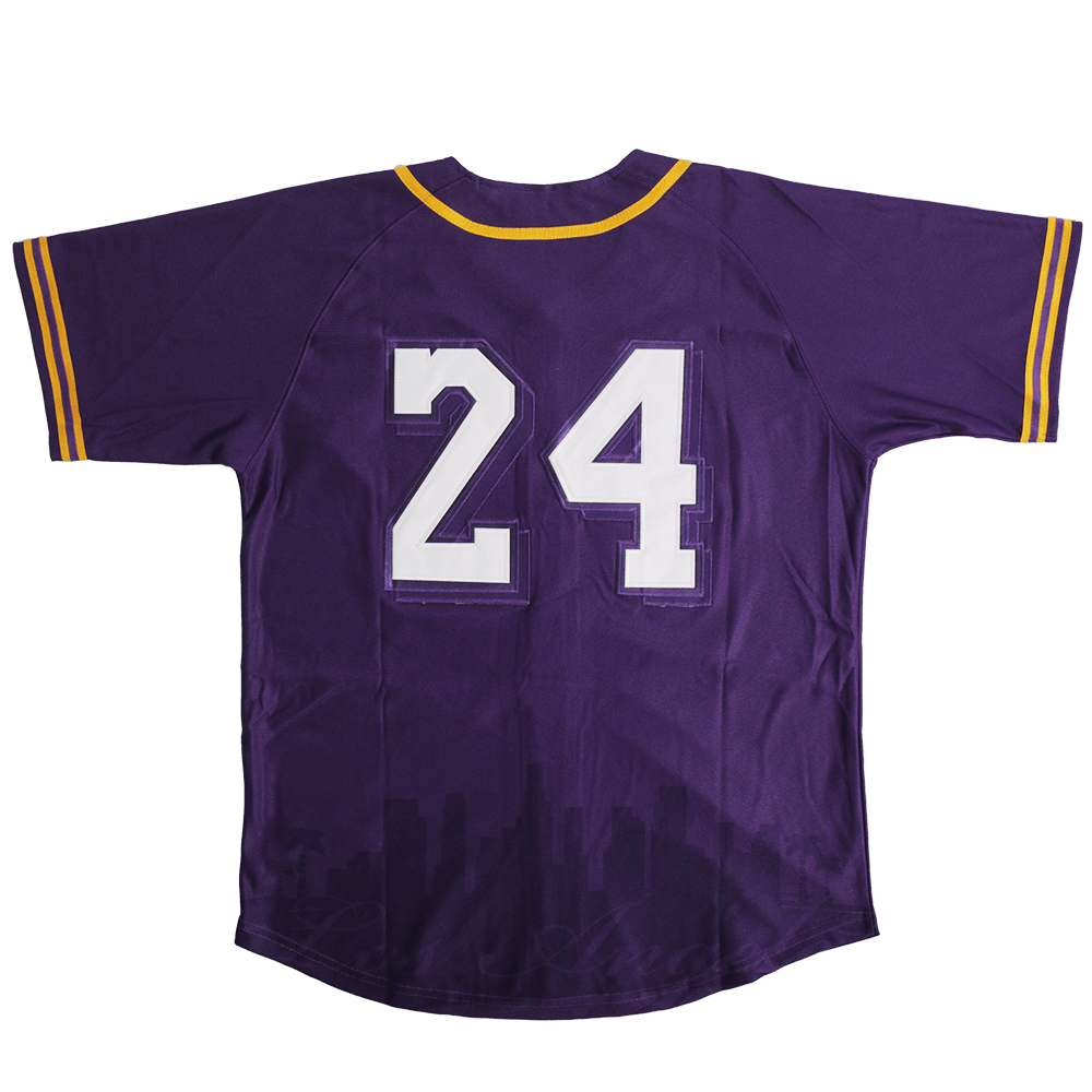 NIPSEY CRENSHAW PURPLE ALT BASEBALL JERSEY - Allstarelite.com