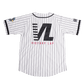 CRENSHAW PINSTRIPE BASEBALL JERSEY WHITE - Allstarelite.com