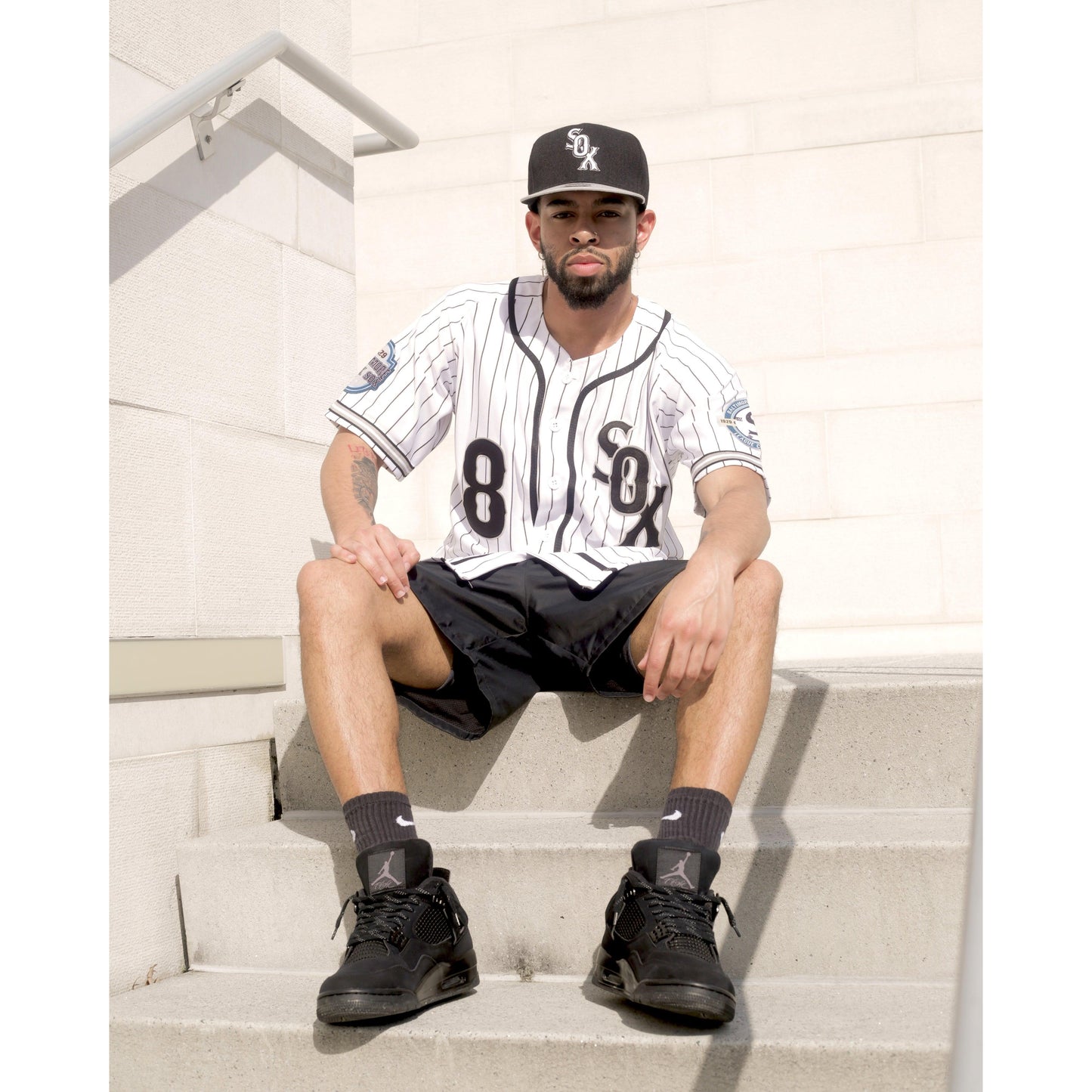 BLACK SOX NEGRO LEAGUE WHITE BASEBALL JERSEY - Allstarelite.com